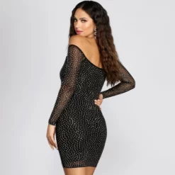 Windsor. Winona Heat Stone Off Shoulder Dress -Deals Skirt Store 05001 0155 2