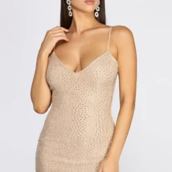 Windsor. Christy Formal Sleeveless Heat Stone Dress -Deals Skirt Store 05001 0188 4