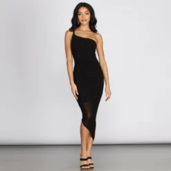 Windsor. Amari Heat Stone One Shoulder Midi Dress -Deals Skirt Store 05001 0251 4 4d30026f 1a38 4029 b8a2 f8d547256594