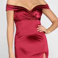 Windsor. Florence Off Shoulder Satin Dress -Deals Skirt Store 05001 0337 3 1f677502 6e55 4d9f 9d05 9ad2be6fead7
