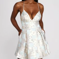 Windsor. Valda Formal Floral Metallic Dress 9 Windsor. Valda Formal Floral Metallic Dress -Deals Skirt Store 05001 0426 4