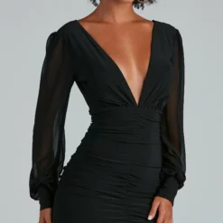 Windsor. Amaria Formal Ruched Chiffon Mini Dress 19 Windsor. Amaria Formal Ruched Chiffon Mini Dress -Deals Skirt Store 05001 0549 3