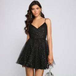 Windsor. Mia Sequin Tulle Party Dress