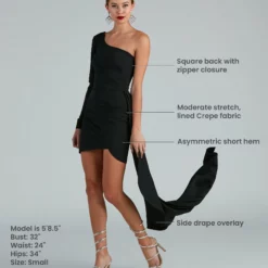Windsor. Emily One-Shoulder Pleated Asymmetric Mini Dress -Deals Skirt Store 05001 0587 9 8baf1cdd df09 48af b2a9 a4d7e4d71b74