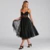 Windsor. Vanae Formal Lace Illusion Midi A-Line Dress 2 Windsor. Vanae Formal Lace Illusion Midi A-Line Dress -Deals Skirt Store 05001 0700 1 a132f14c 13b1 4d1c bc1e 6318de82ff48