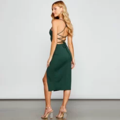 Windsor. Henley Formal Lace-Up Midi Dress -Deals Skirt Store 05001 0757 2