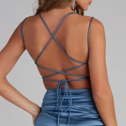 Windsor. Becca Satin Lace-Up Ruched Mini Dress 33 Windsor. Becca Satin Lace-Up Ruched Mini Dress -Deals Skirt Store 05001 0799 4 df6f155b 114e 4cd4 959b d7275c53a05c