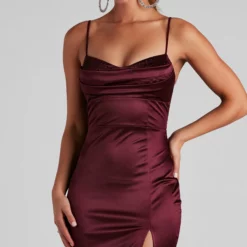 Windsor. Adisson Formal Satin Heat Stone Midi Dress 15 Windsor. Adisson Formal Satin Heat Stone Midi Dress -Deals Skirt Store 05001 0983 2