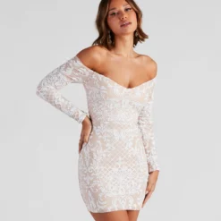 Windsor. Maddie Off-The-Shoulder Party Dress -Deals Skirt Store 05001 1024 1