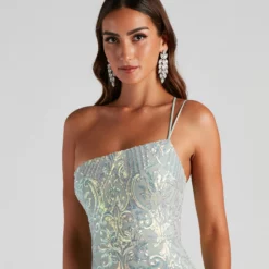 Windsor. Karla Sequin Iridescent Bodycon Party Dress -Deals Skirt Store 05001 1039 4