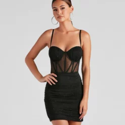 Windsor. Andi Heat Stone Corset Dress