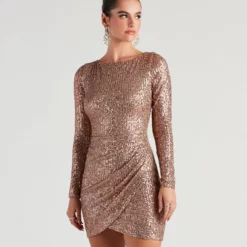 Windsor. Ivy Embroidered Sequin Mini Dress -Deals Skirt Store 05001 1085 1