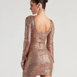 Windsor. Ivy Embroidered Sequin Mini Dress -Deals Skirt Store 05001 1085 2