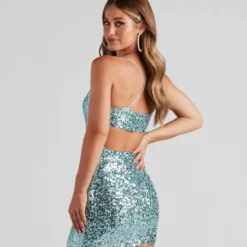 Windsor. Allie Formal Sequin Open Back Dress -Deals Skirt Store 05001 1129 2