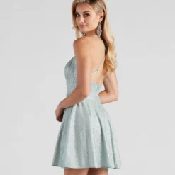 Windsor. Violet Woven Glitter Party Dress -Deals Skirt Store 05001 1152 2 88057933 09d1 4282 9f4b 6d9e6be22494