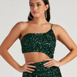 Windsor. Talia Cutout Sequin Short Formal Dress -Deals Skirt Store 05001 1159 4