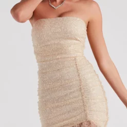 Windsor. June Sequin Strapless Party Dress 9 Windsor. June Sequin Strapless Party Dress -Deals Skirt Store 05001 1323 4