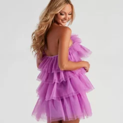 Windsor. Janice Tulle Halter Short Dress 7 Windsor. Janice Tulle Halter Short Dress -Deals Skirt Store 05001 1352 2