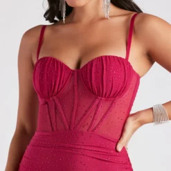 Windsor. Andi Heat Stone Corset Dress -Deals Skirt Store 05001 1360 4