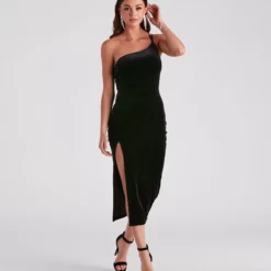 Windsor. Christen Formal Velvet Midi Dress -Deals Skirt Store 05001 1407 3