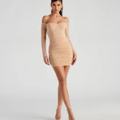 Windsor. Marilyn Rhinestone Mesh Mini Dress -Deals Skirt Store 05001 1412 3