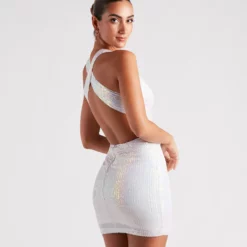 Windsor. Gloria Formal Sequin Short Dress -Deals Skirt Store 05001 1424 1