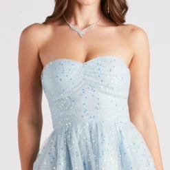 Windsor. Esmeralda Tulle Sequin Strapless Party Dress -Deals Skirt Store 05001 1514 4