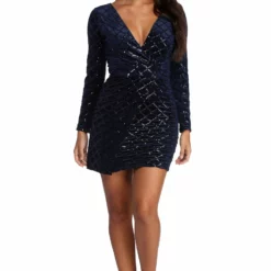 Windsor. Makenna Formal Velvet And Sequin Dress 7 Windsor. Makenna Formal Velvet And Sequin Dress -Deals Skirt Store 05001 3937 2