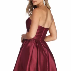 Windsor. Noelle Formal Satin Party Dress -Deals Skirt Store 05001 4036 3
