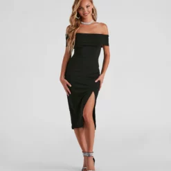 Windsor. Kate Formal Crepe Midi Dress