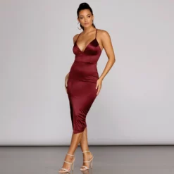 Windsor. Kenzie Formal Lattice Midi Dress -Deals Skirt Store 05001 4094 4