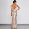 Windsor. Paloma Cowl Back Sequin Gown 2 Windsor. Paloma Cowl Back Sequin Gown -Deals Skirt Store 05002 0110 1