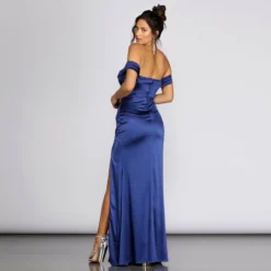 Windsor. Madonna Satin Evening Gown -Deals Skirt Store 05002 0140 2 f7c64c74 19fa 4628 b2cf c640e10fbbe9