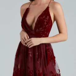 Windsor. Morgan Formal Flocked Velvet Dress 29 Windsor. Morgan Formal Flocked Velvet Dress -Deals Skirt Store 05002 0142 3 1