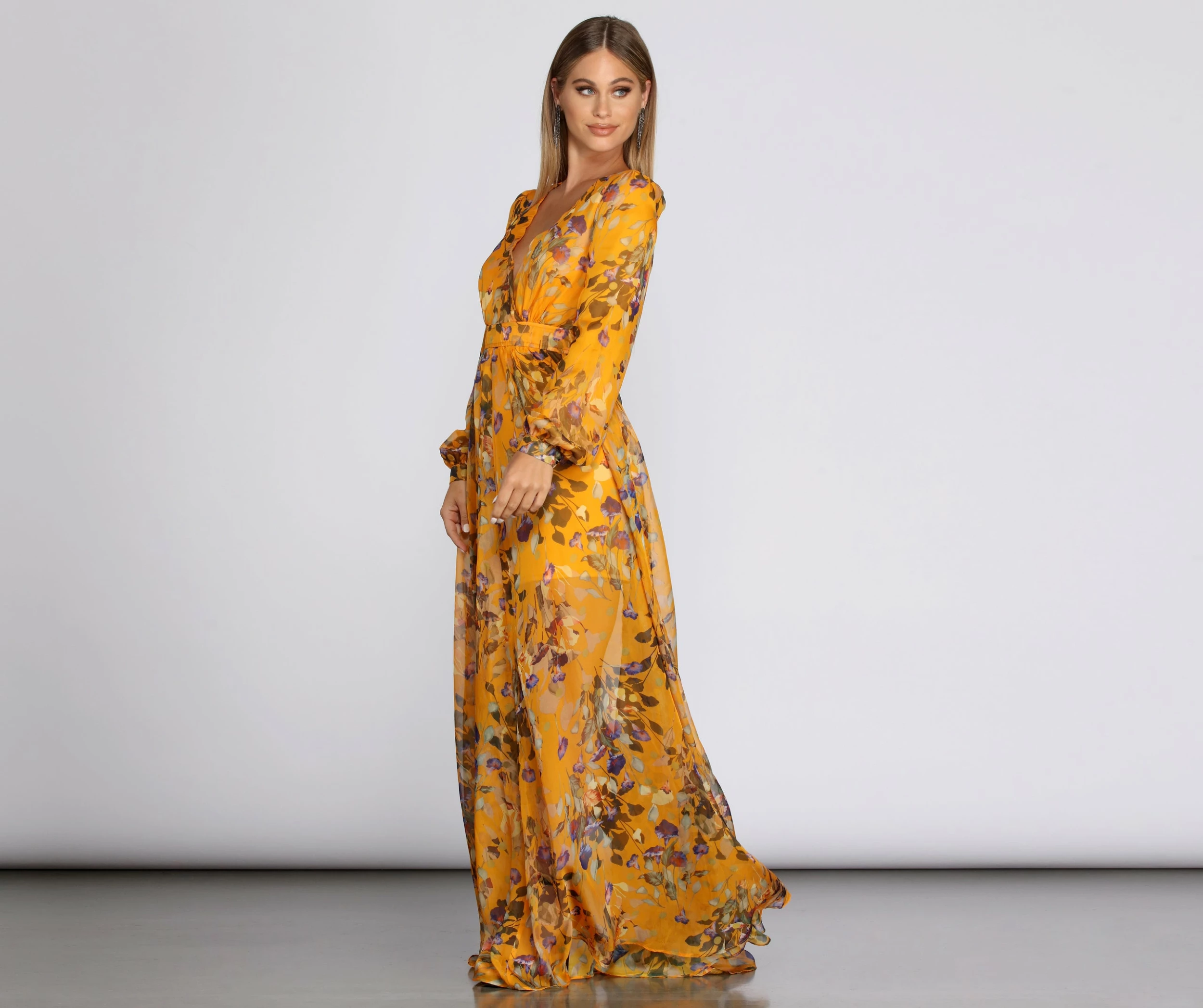 Windsor. Eliana Formal Plunging Wrap Dress 5 Windsor. Eliana Formal Plunging Wrap Dress - Image 3