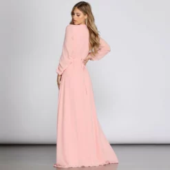 Windsor. Mavis Chiffon Wrap Gown -Deals Skirt Store 05002 0300 3
