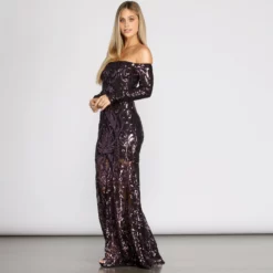 Windsor. Daphne Sequin Off Shoulder Mermaid Dress -Deals Skirt Store 05002 0562 3