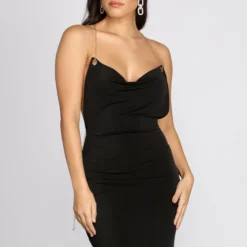 Windsor. Isabella Chain Straps Cowl Neck Dress -Deals Skirt Store 05002 0717 5 cd959550 4f04 4eda 903b 1a869e39d3af