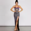 Windsor. Marisol Shining High Slit Dress