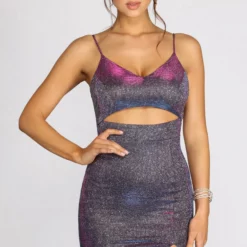 Windsor. Marisol Shining High Slit Dress -Deals Skirt Store 05002 0768 3