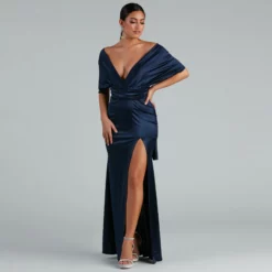 Windsor. Johanna Formal Convertible Ties Satin Dress -Deals Skirt Store 05002 1126 4 dce5b9ae fff5 4817 8912 d5c6481d8fd6