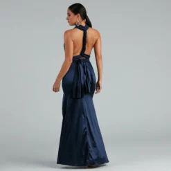 Windsor. Johanna Formal Convertible Ties Satin Dress -Deals Skirt Store 05002 1126 6 b925f640 170c 45d7 94fd c3154a771591