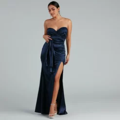 Windsor. Johanna Formal Convertible Ties Satin Dress -Deals Skirt Store 05002 1126 9 f412e3d3 f6bc 42b5 9703 0782fbc96a49