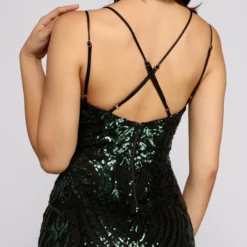 Windsor. Arabella Formal Sequin Scroll Print Dress 19 Windsor. Arabella Formal Sequin Scroll Print Dress -Deals Skirt Store 05002 1142 5