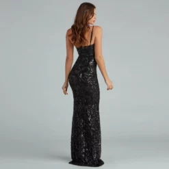 Windsor. Meredith One-Shoulder Sequin Formal Dress -Deals Skirt Store 05002 1161 3