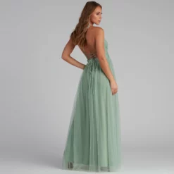 Windsor. Saylor Formal Double Slit Tulle Dress -Deals Skirt Store 05002 1166 2