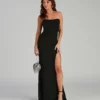 Windsor. Kaia Strapless High Slit Formal Dress -Deals Skirt Store 05002 1204 1