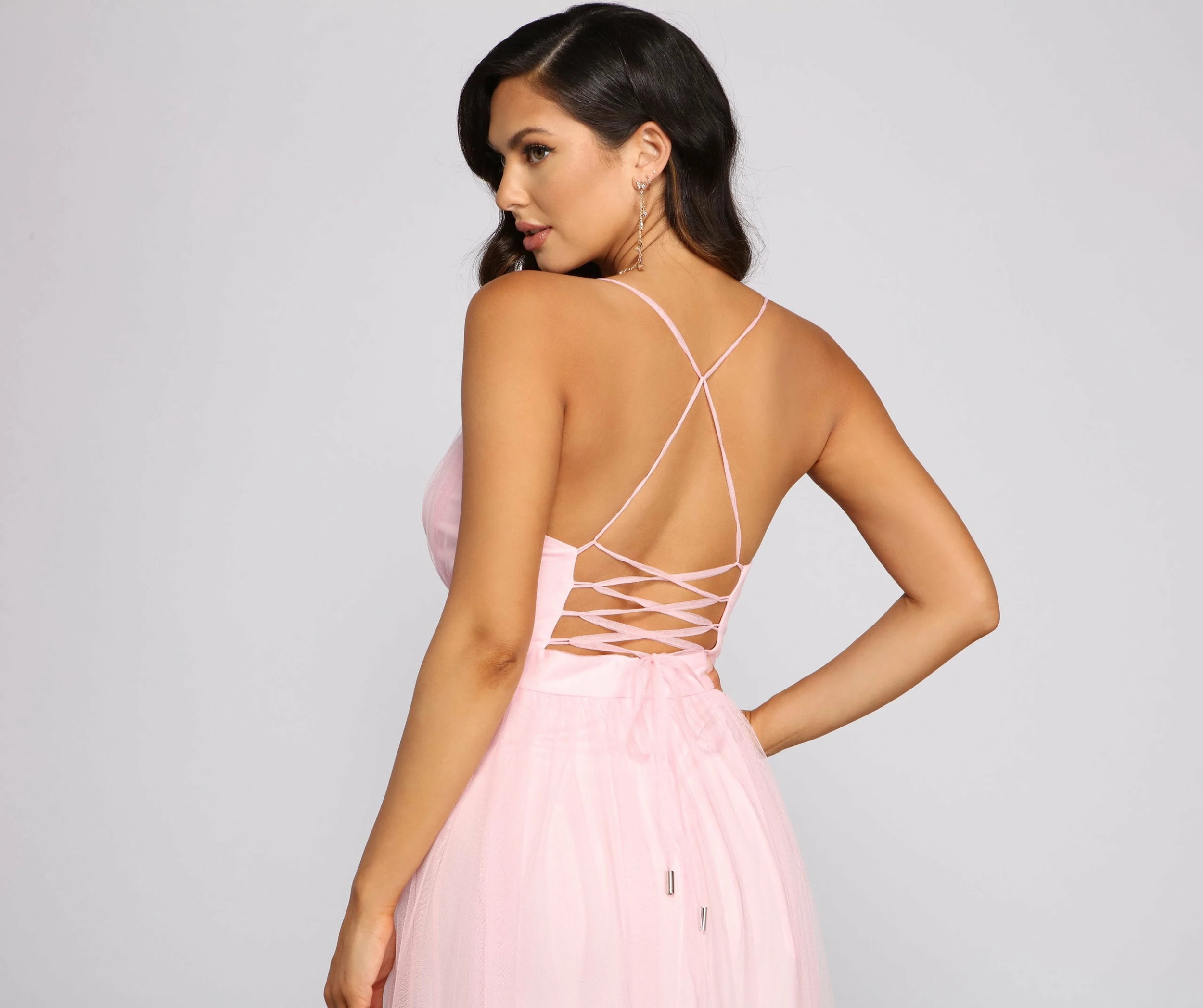 Windsor. Saylor Formal Double Slit Tulle Dress 17 Windsor. Saylor Formal Double Slit Tulle Dress - Image 15