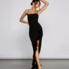 Windsor. Tiffany Sleeveless High Slit Formal Dress
