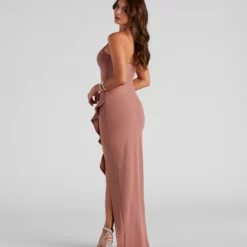 Windsor. Tiffany Sleeveless High Slit Formal Dress -Deals Skirt Store 05002 1242 2